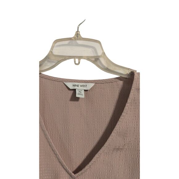 Nine West Pink Pumplo Shirt Size PS (Petite Small) Cute & Flirty Top - Picture 3 of 4